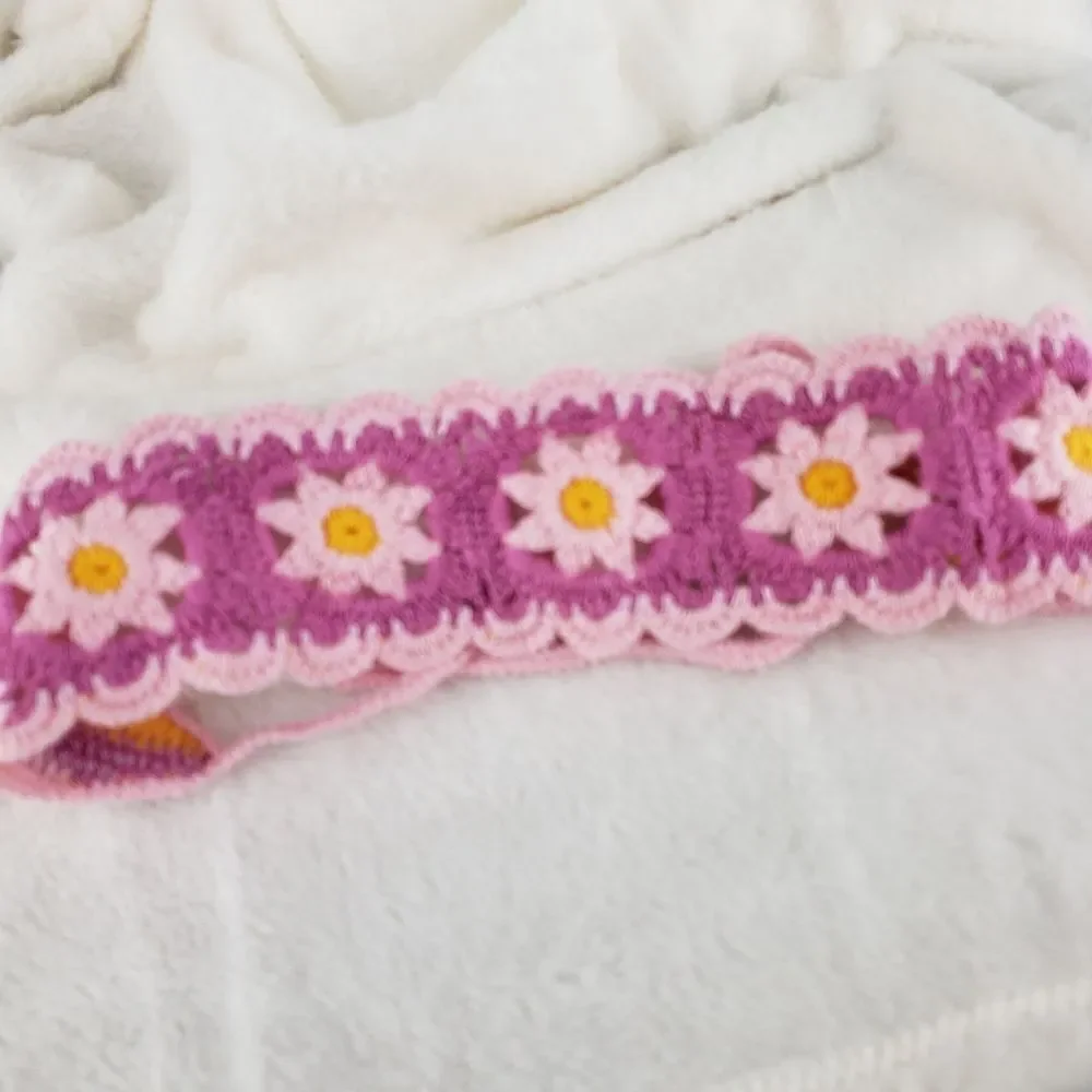 Crochet Daisy Floral Headband